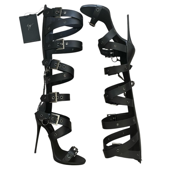 GIUSEPPE ZANOTTI 🌟20th Anniversary Edition🌟 Trapt Knee High Gladiator heels - Picture 9 of 14